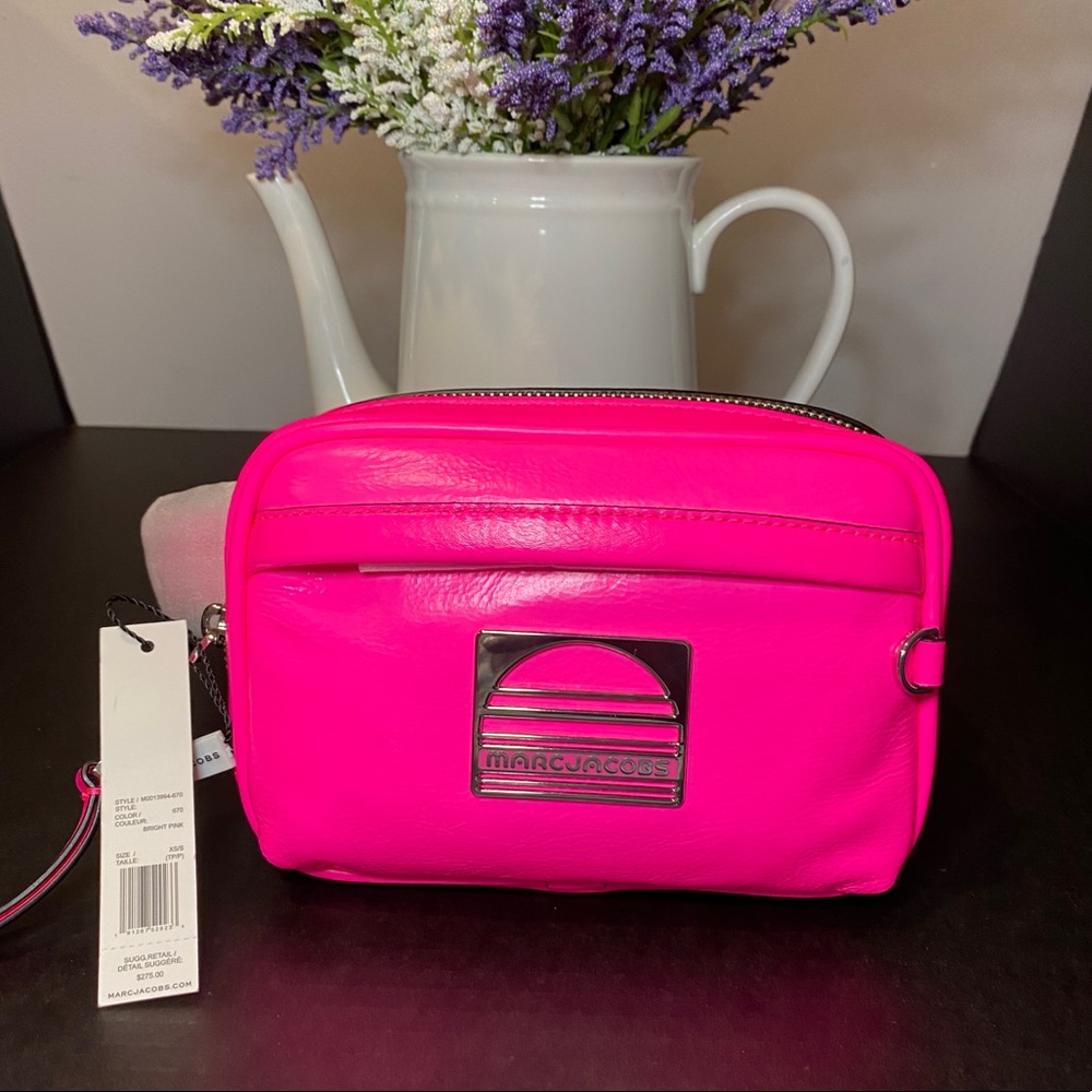 Marc Jacobs Leather Sport Belt Bag - Bright Pink